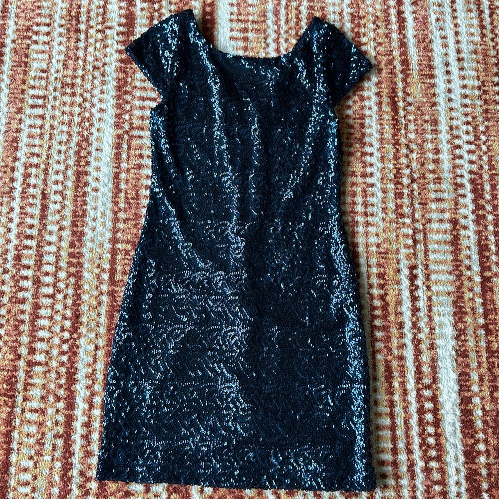 Super cute blue sequined dress